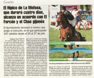 El hípico de Luanco logra un acuerdo conel CHAS y El Forcón